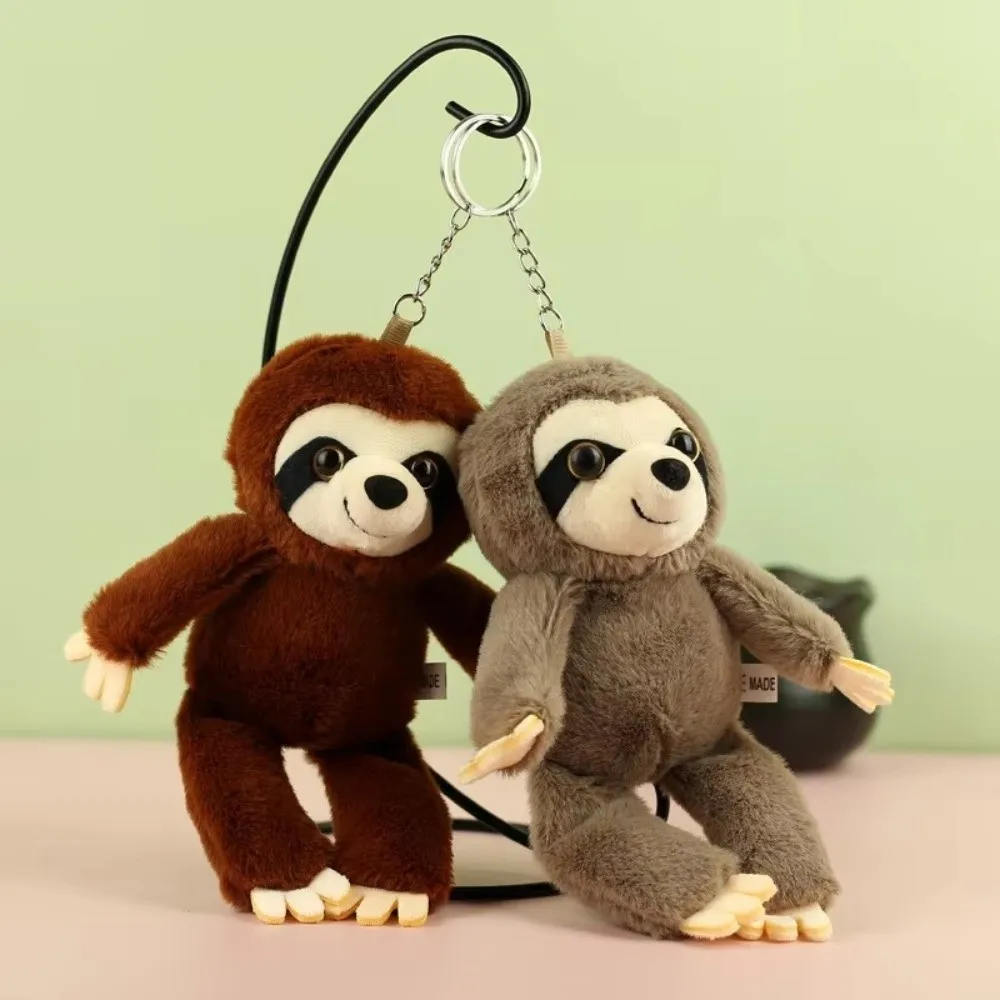 New Soft Sloth Small Pendant Pendant Simulation Stuffed Animal Sloth Keychain Bag Charm