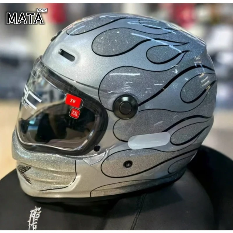 

TORC DOT ECE Certificatio Motorcycle Carbon Fiber Helmet Extra Large 4XL Retro Motorbike Full Helmet T9 Men Women All Seasons