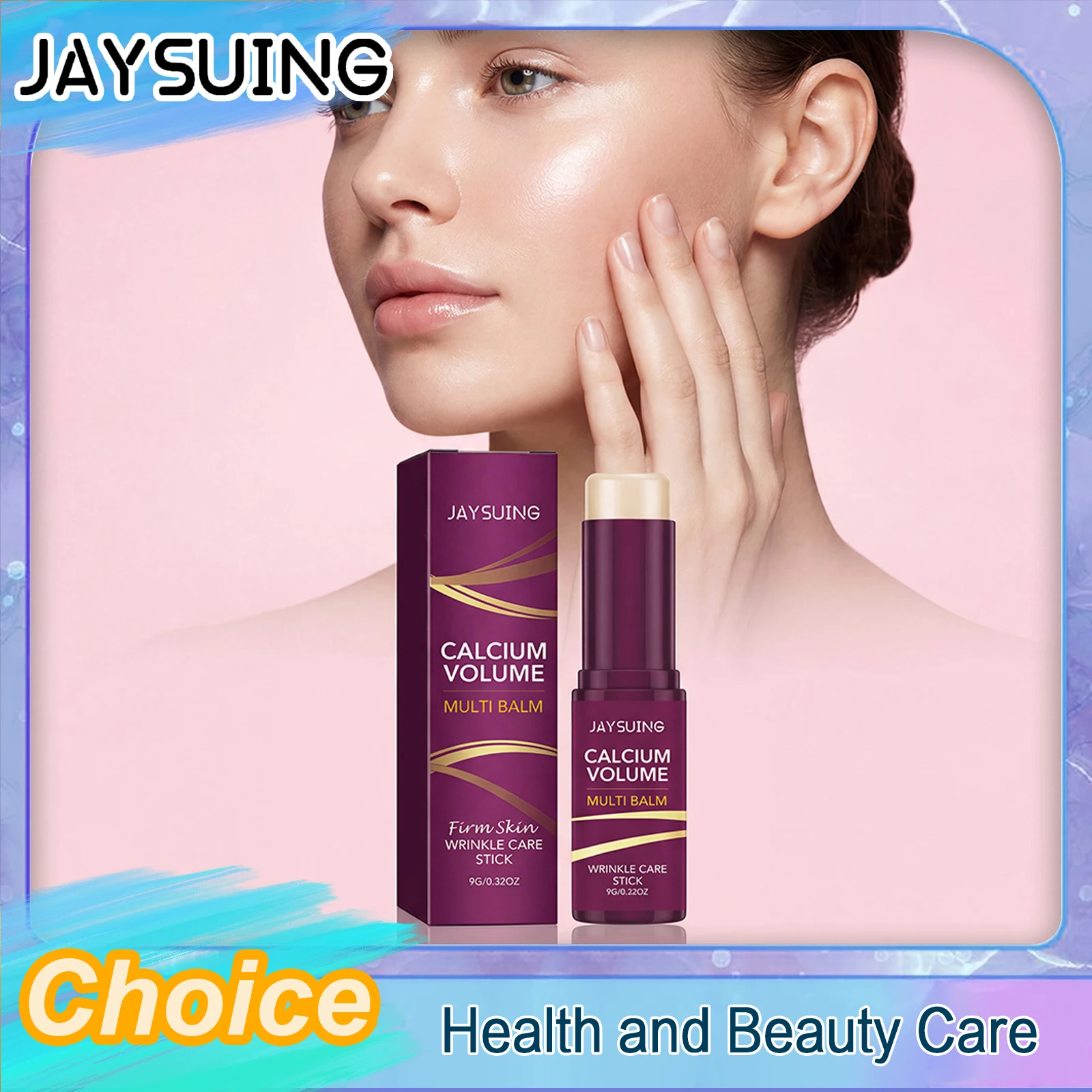 Facial Cream Stick Deeply Hydrating Skin Elasticity Reduce Facial Fine Lines Pre-Makeup Facial Skin Care Products Smooth Skin
