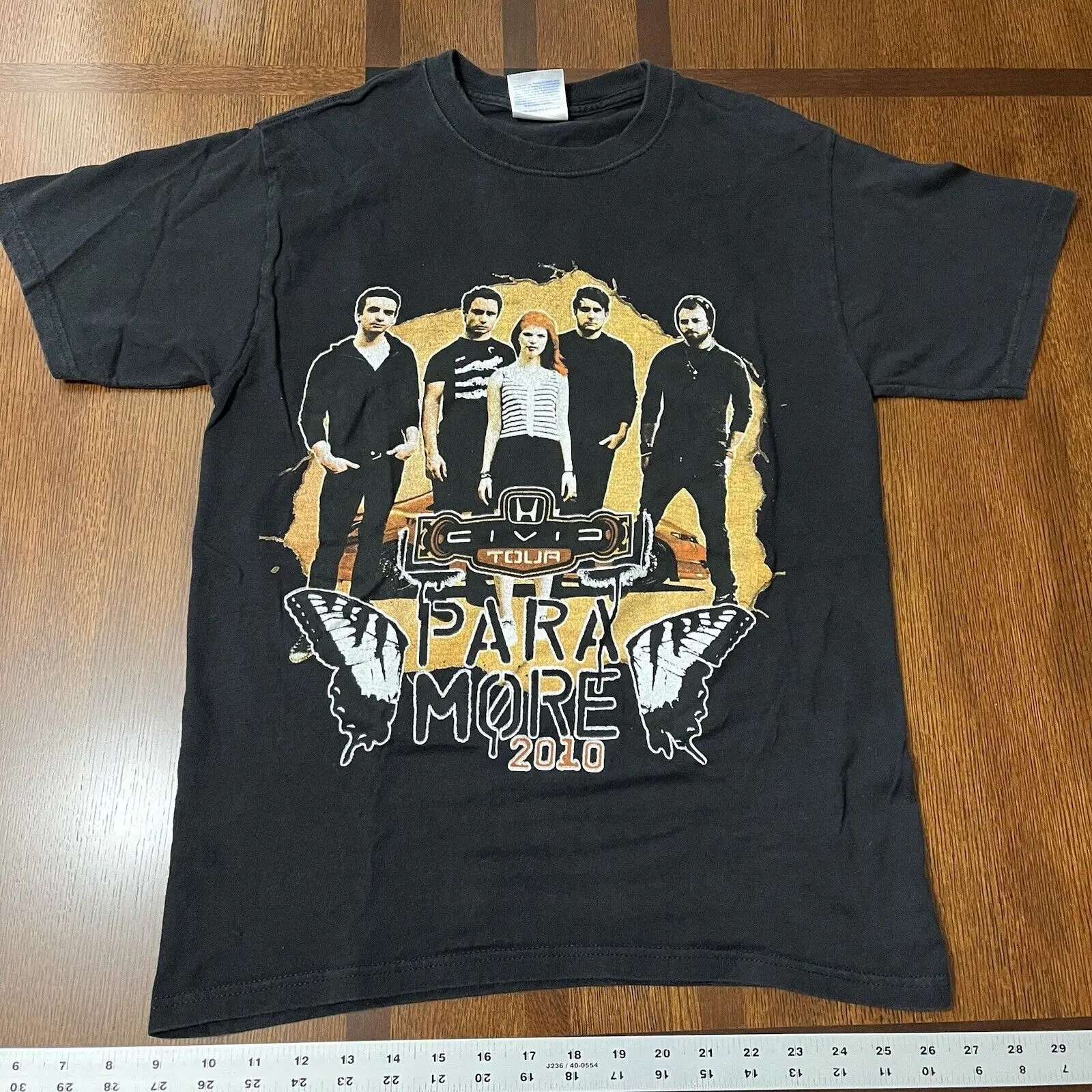 Y2K Paramore T Shirt 2010 Tour New Found Glory Pop Punk Hayley Williams Sz Small