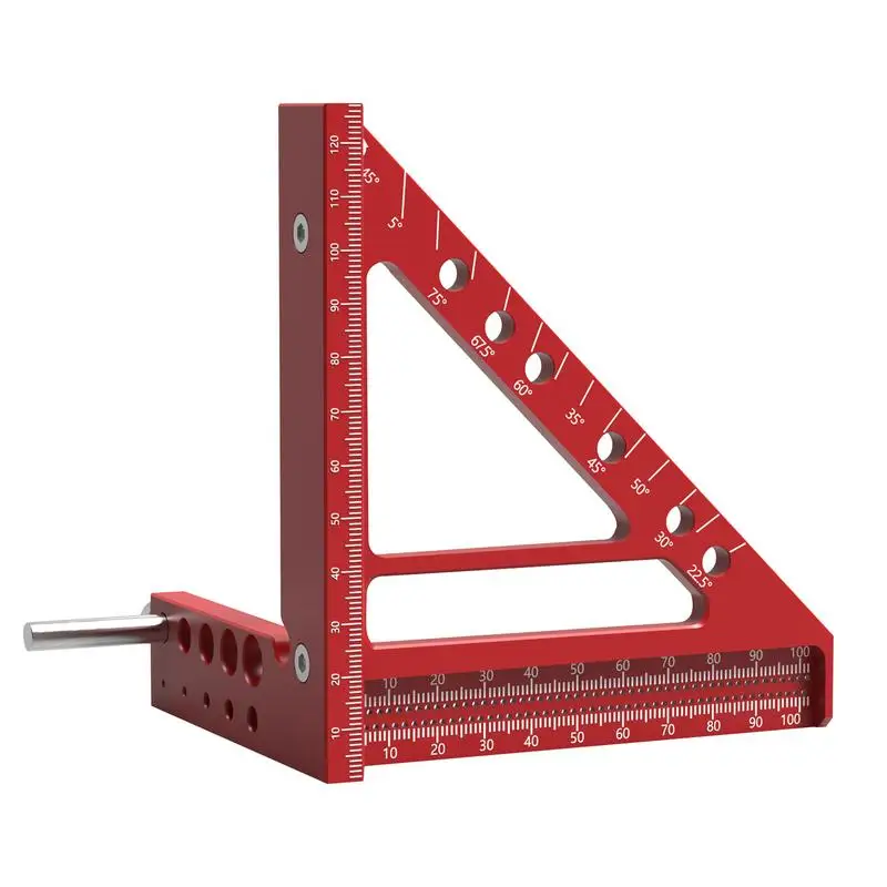 

Multi-Angle Measuring Ruler Woodworking Square Measuring Ruler With Angle Pin Small Framing Square Tool Drawing Liner Scriber