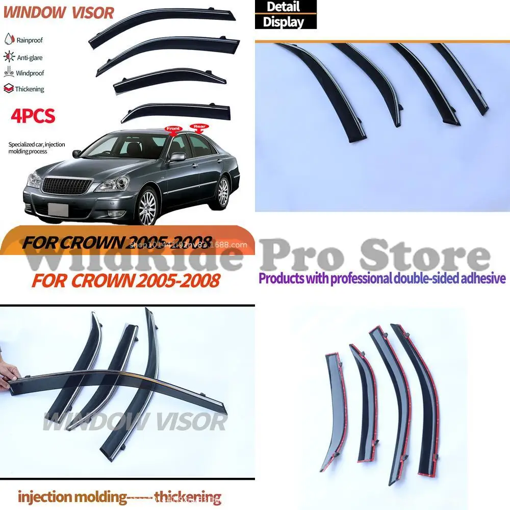 

1 комплект для Toyota Crown S180 2004-2007, дефлектор от дождя для оконного козырька