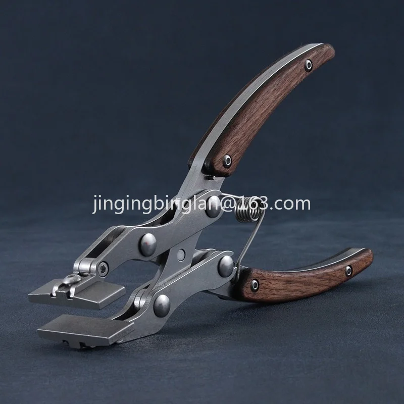 Factory direct sales of the second generation of cost-effective parallel pliers, handmade DIY leather jaw 38mm