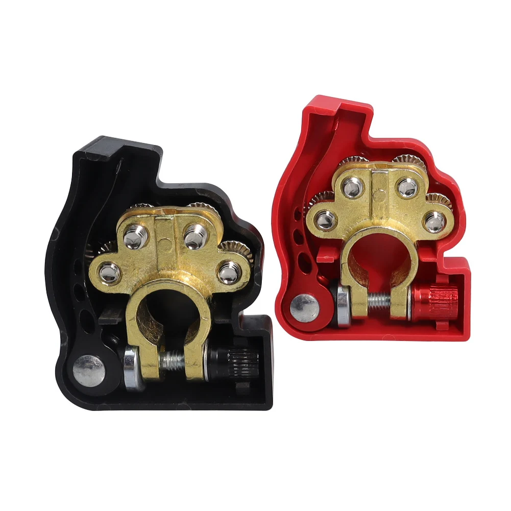 

Car Cable Connector Quick Release Wire Lugs Cable Clamp Copper Screw Connection Kit Car Top Post Battery Terminals for Auto Boat