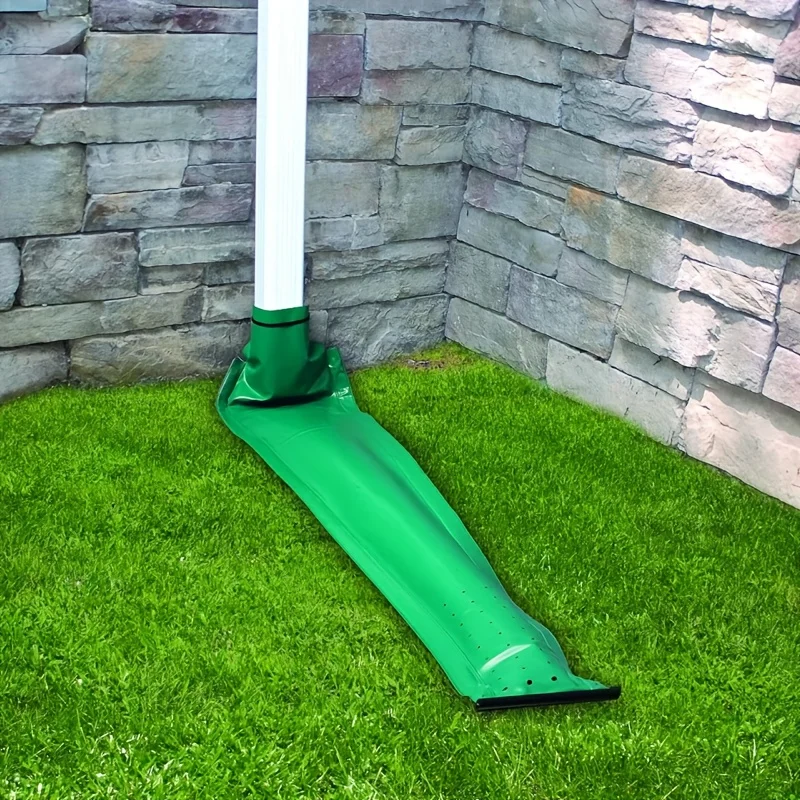 Automatic Telescopic Gutter Downspout Extender Flexible Rain Drain Pipe System with Protective Cover for Lawn Garden Watering