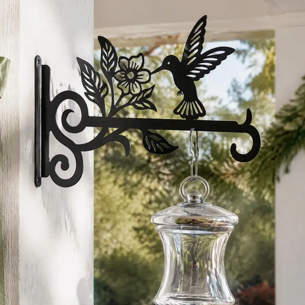 Aesthetic Wall Plant Hanger Metal Bird Pattern Hanging Plant Bracket Anti Rust Plant Hooks for Hanging Plants And Lantern