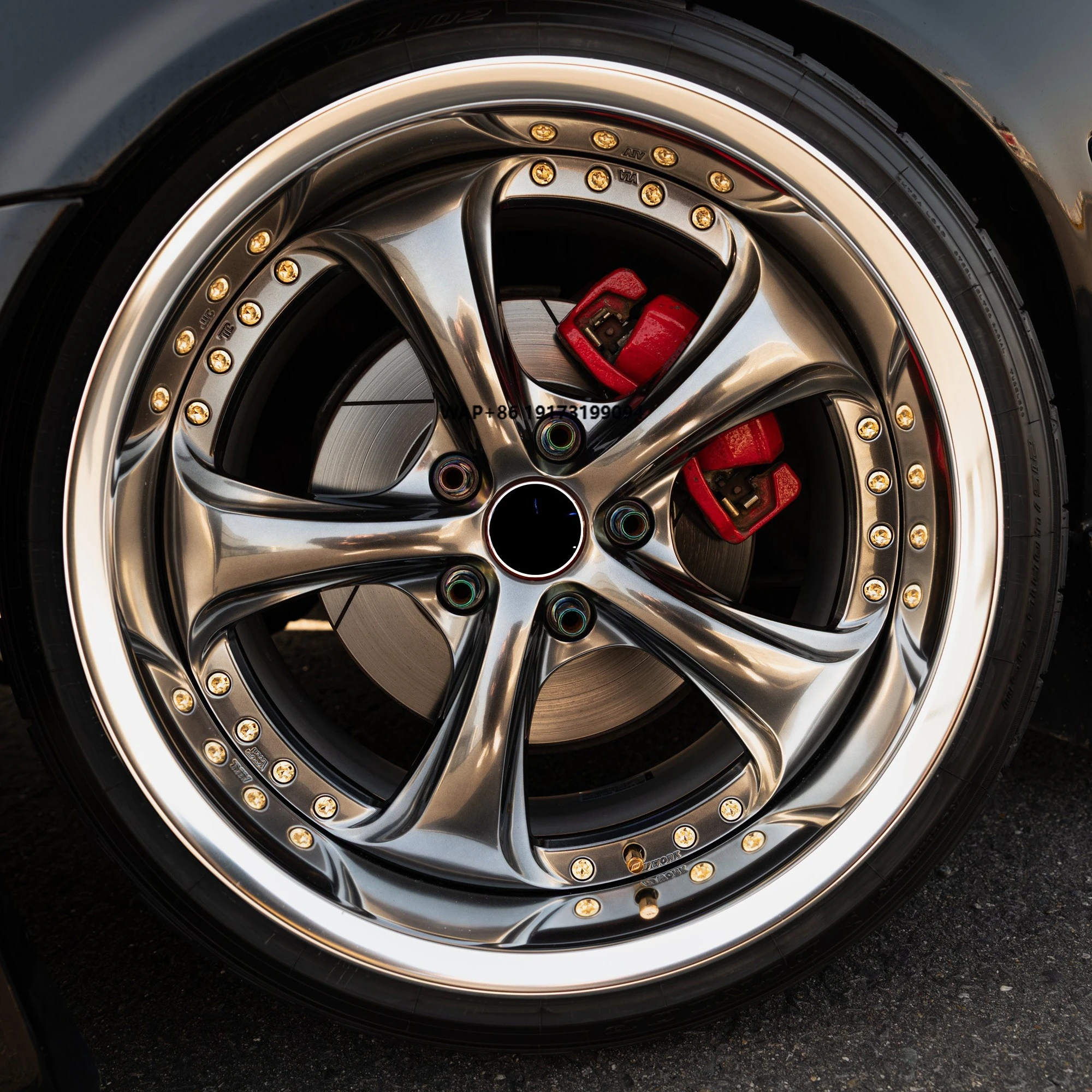 

Новые 3-составные хромированные кованые диски 18-24 дюйма с разболтовкой 5x112/120/114.3 для VSKF JDM S14 и GTR