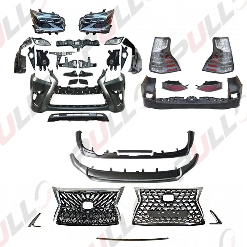 

pp Texture Quality Matching Front Back Bumper Body Kit 10-19 Year Upgraded 2020 Year Body Kits for Lexus GX460