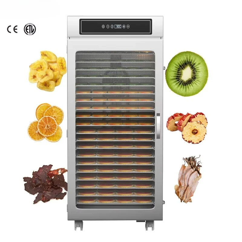 

Commercial 20 Trays Large Capacity Food Dehydrator Fruit Dryer Chili Vegetable Food Dryer