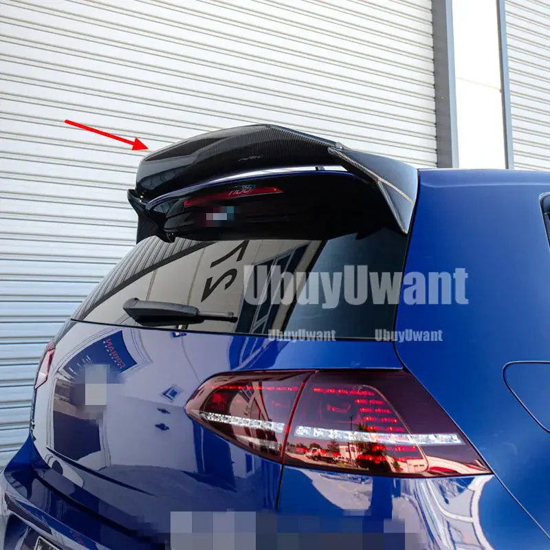 For Volkswagen Golf 7 MK7 GTI R GOLF7 MK7 7.5 Aspec Style Rear Spoiler Wing Spoiler Roof Extsnion Cover Trim Accessories