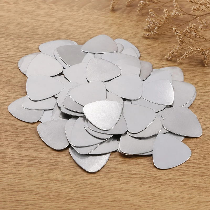 10/20PCS Stainless Steel Heart Shaped Guitar Picks Premium Metal Plectrums for Clear Tone Electric Acoustic Guitar Bass Play ZYF