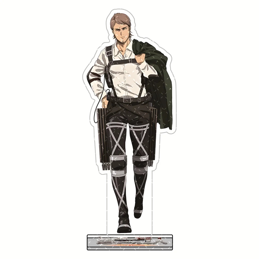 Attack on Titan 15cm Acryl-Standfiguren Schlüsselanhänger Survey Corps Uniform-Stil Anime Sammlerstück Desktop-Deko Display Fan-Geschenk