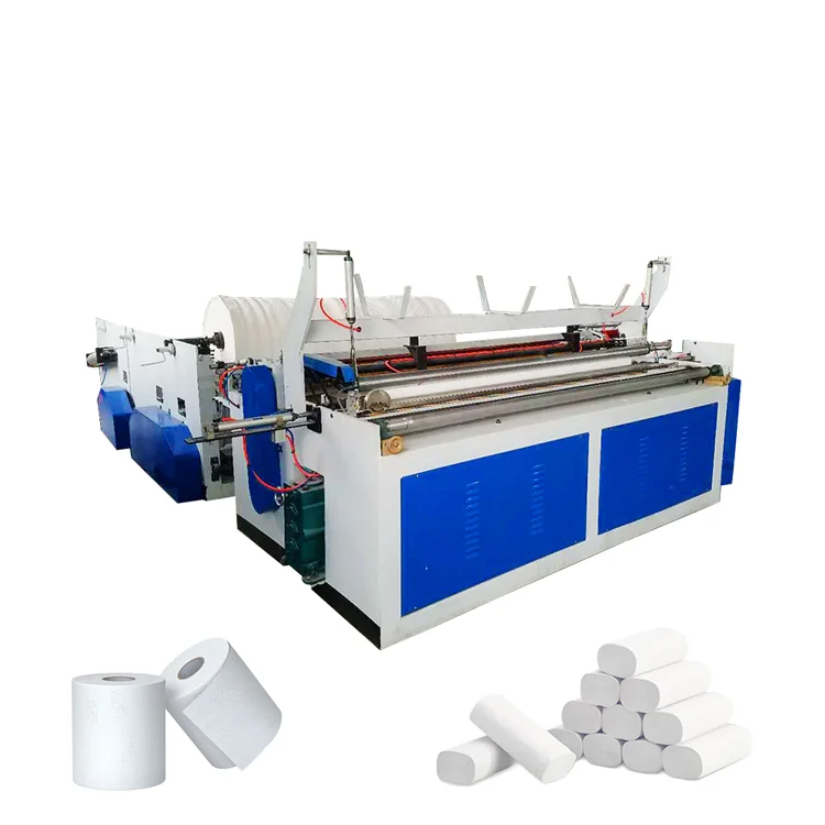 Double Embossing Automatic Mini Paper Core Dropping Function Toilet Tissue Paper Making Machine