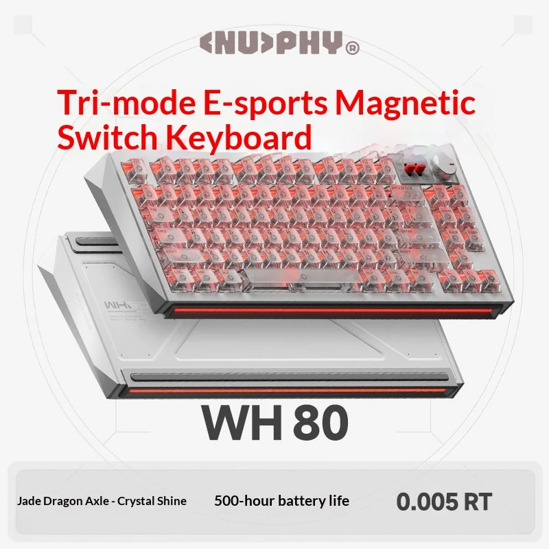 

Nuphy Wh80 Tri Mode Wireless Magnetic Switch Mechanical Gaming Keyboard True 8k 0.005rt Precision For E Sports Gti Action