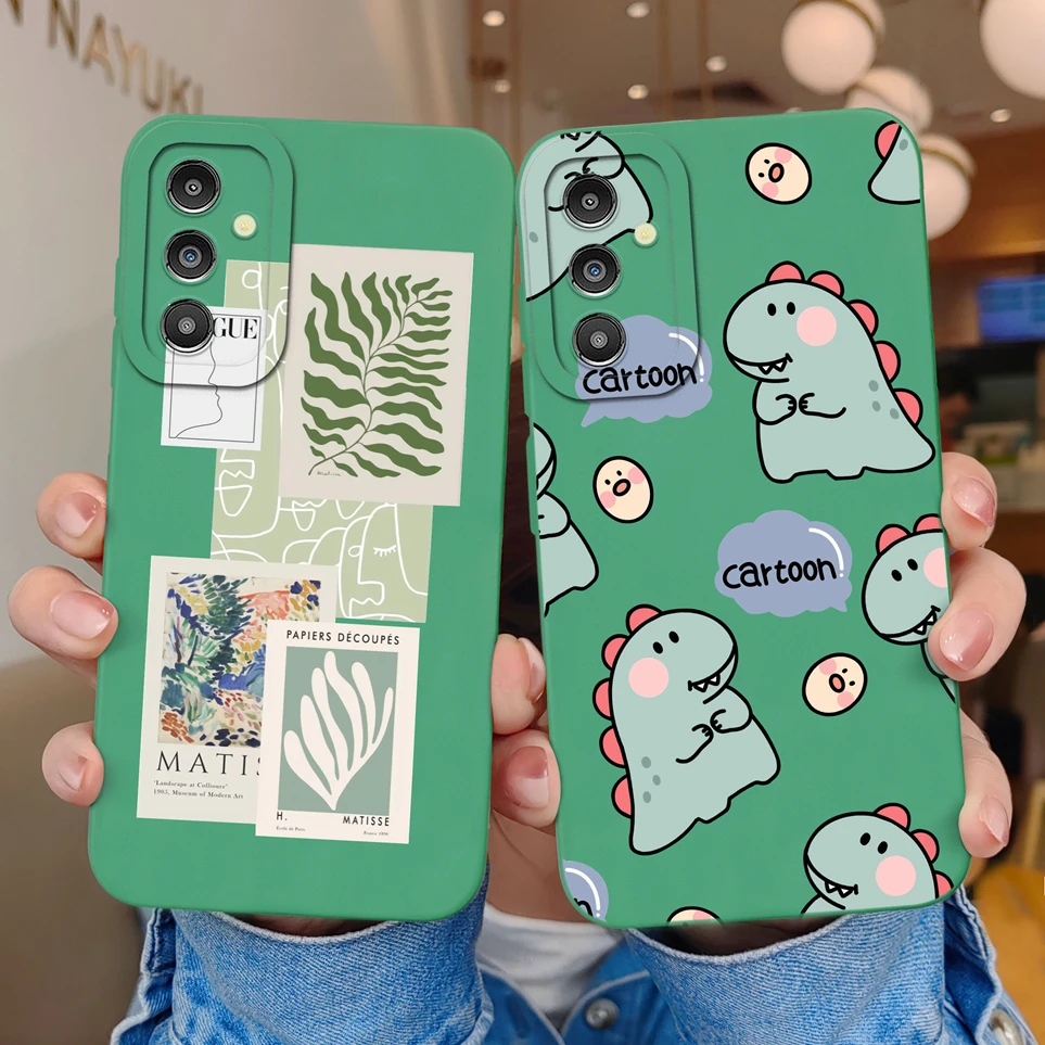 Fashion Case For Samsung Galaxy A14 A13 Sweet Girl Back Cover Camera Protection Coque For A 14 A13 Funda Phone Bags Bumper Shell image 4
