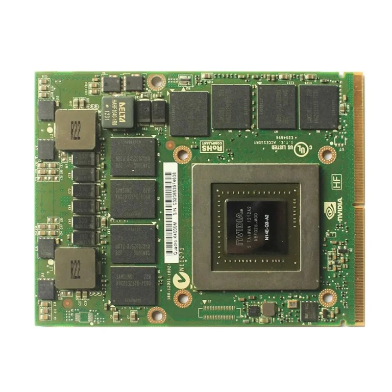 Original K4000M K4000 GDDR5 4GB Video Graphics Card N14E-Q3-A2 For HP 8740W 8760W 8770W for iMac For Dell M6600 M6700 M6800