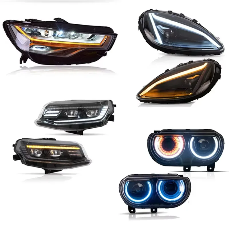 

Автомобильная светодиодная фара в сборе для Audi A6 C7, Q7, Axio, Golf 6, 7, Lancer, BMW E46