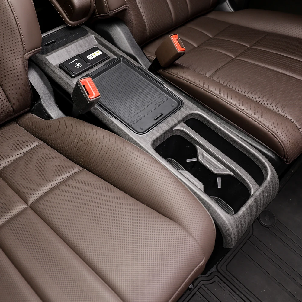 

For Kia PV5 2025-2026 ABS Front Row Central Control Cover Water Cup Fram Trim Car Interior Accessories LHD