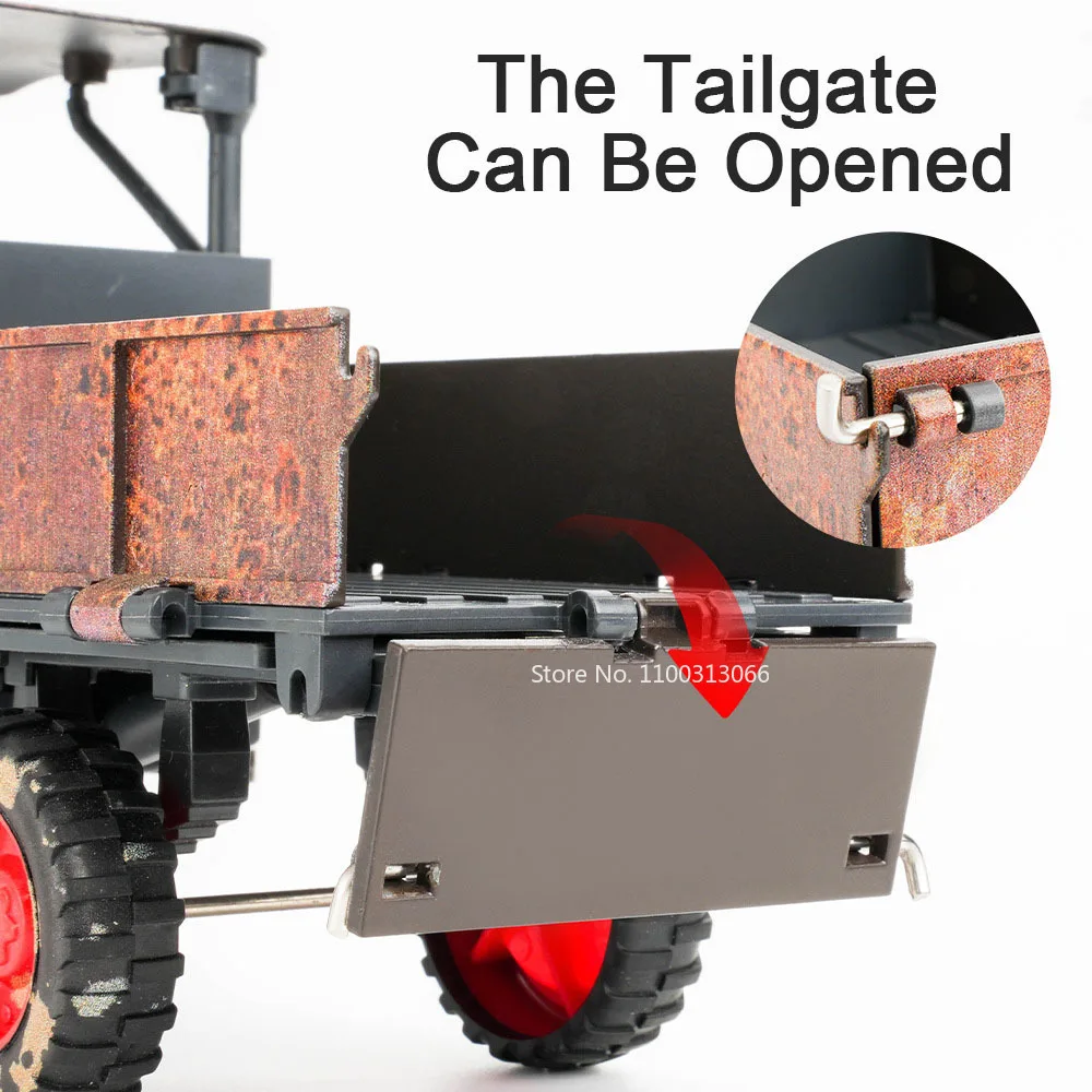 1/24 Walking Tractor Car Alloy Toys Model Metal Diecasts Truck Vehicles Models Retro Vintage Tractor Cars for Boy Birthday Gifts