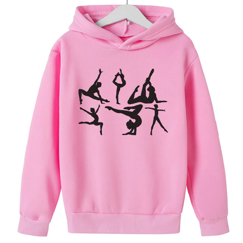 

Summer dance gymnastics Printed Fashionable Hoodies & Sweatshirts Top Children's Clothing Sweatshirt Sweaters