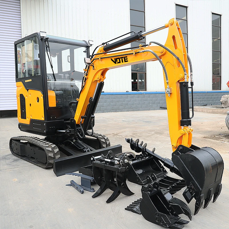 China Factory Mini Crawler Excavators 2.5 Ton For Garden Low Price Minibagger Machine customized Portable Small Bagger