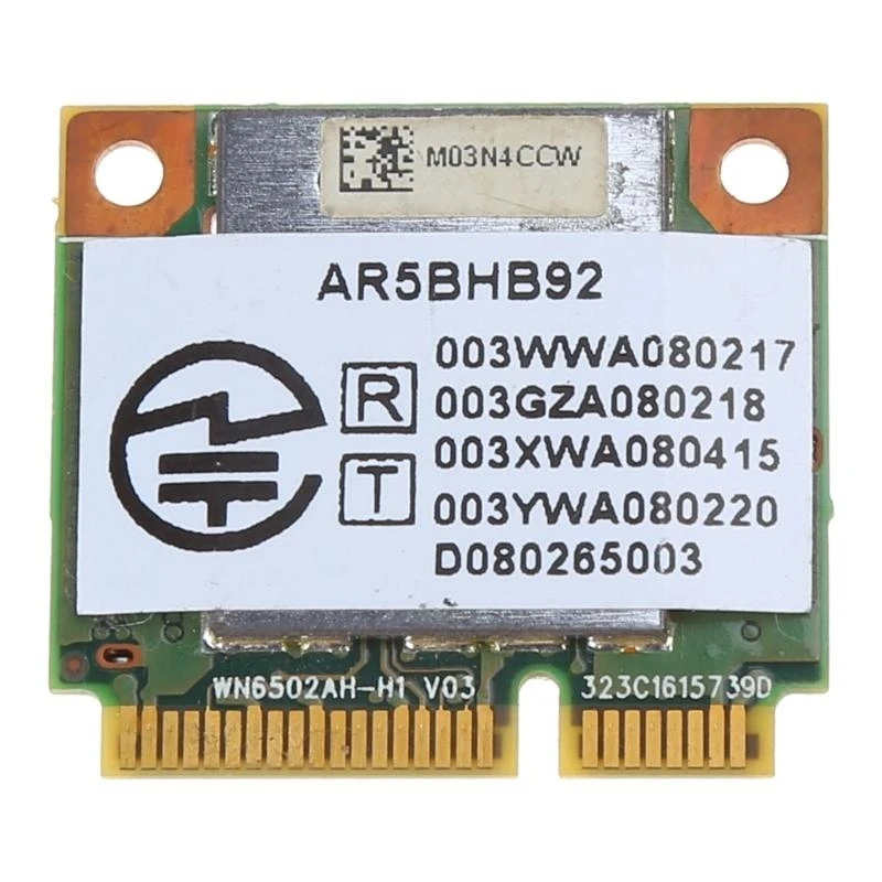 Atheros AR9280 AR5BHB92 Dual Band 2.4G 5G 300M WiFi Wireless Half Mini PCI-E Card For for Linux Hackintosh Win10 best sale