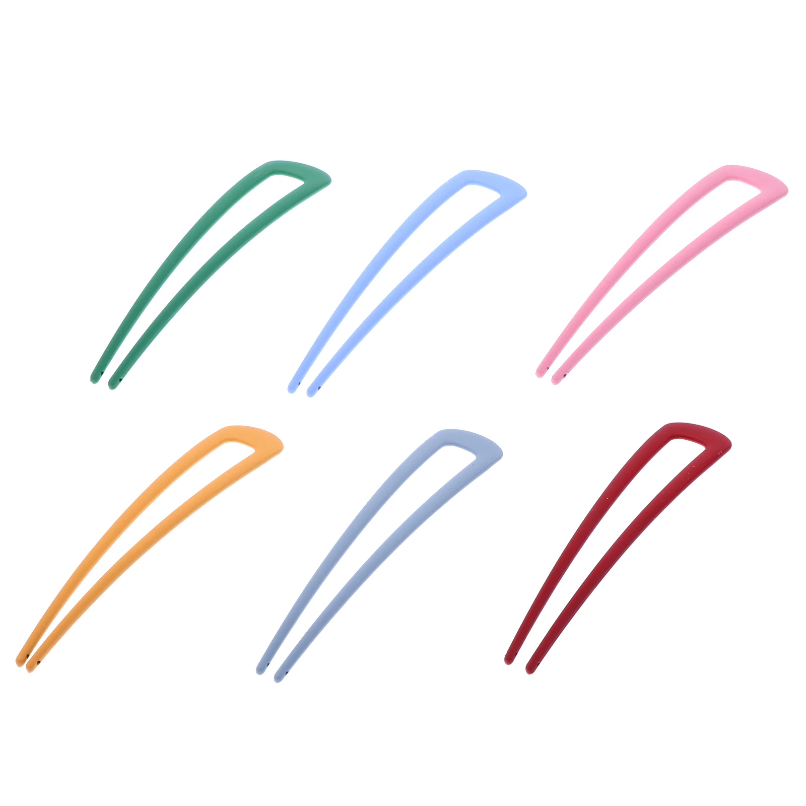 

6pcs C y Color Hairpins U Shaped Clips High Quality Material Perfect for Parties Festivals Elegant Accessories