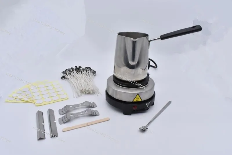 DIY Candle Making Kit with Electric Melter Wax Melting Machine Pot Candle Core Setter
