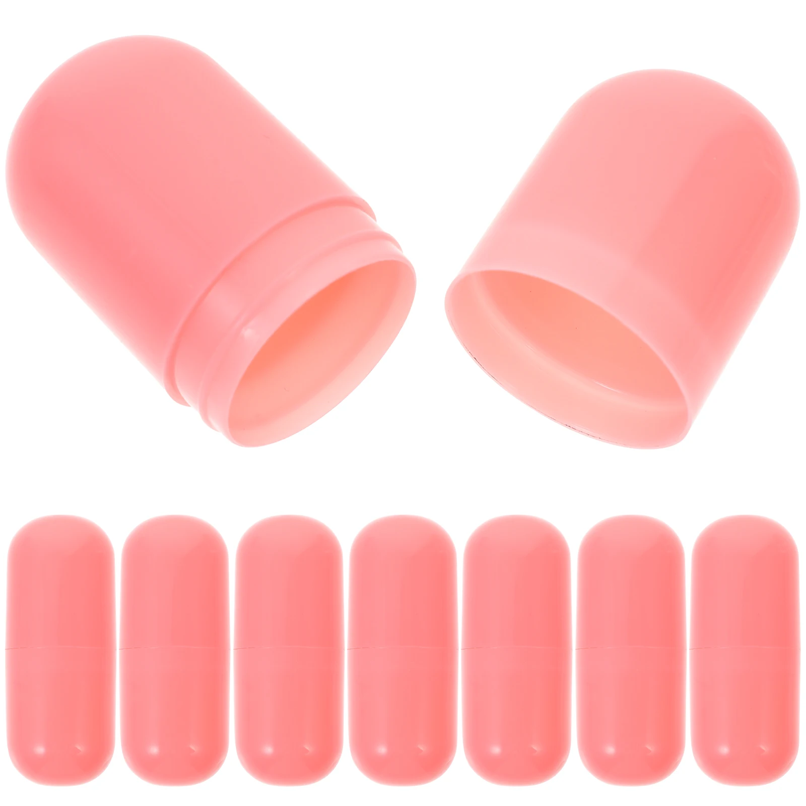 

8 Pcs Lipstick Box Fillable Capsules Empty Tube Water Proof Container Containers Pp Gloss