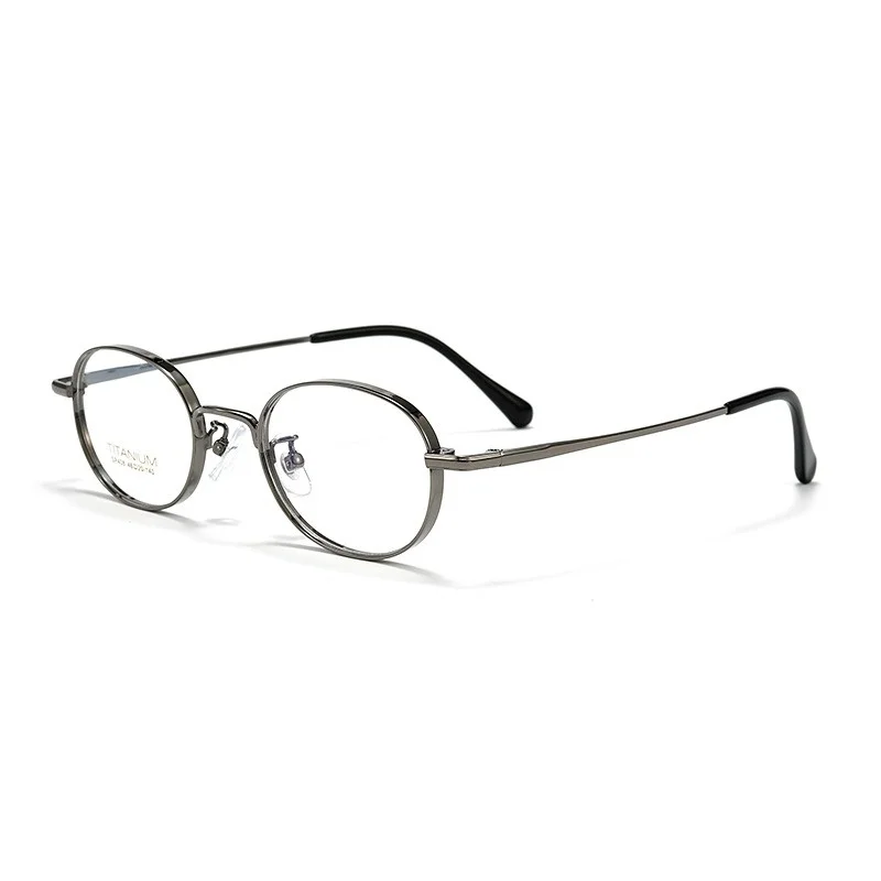 Monturas de gafas de titanio ultraligeras ovaladas de alta calidad para mujer, gafas graduadas para miopía, gafas de lectura