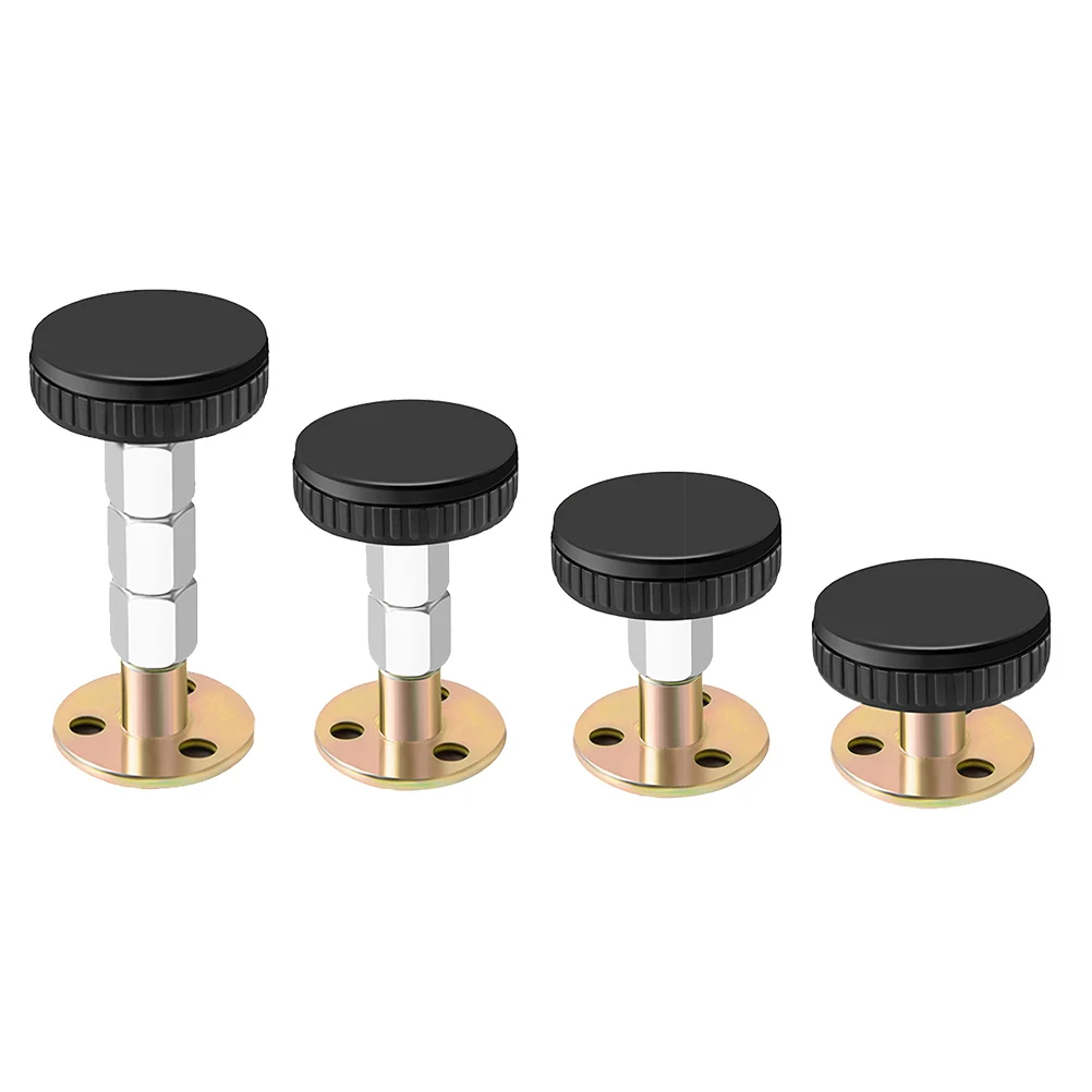 

4 Pcs Anti collision Support Stainless Bumper Metal Bedside Fixator Adjustable Bed Stabilizer Anti shake Tool Telescopic