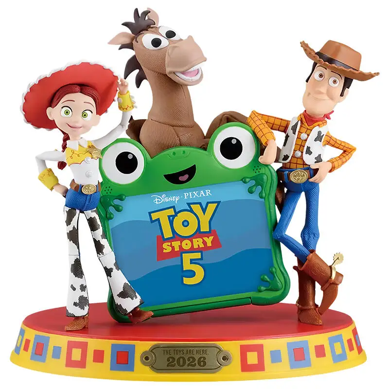 Original Bandai Ichiban Kuji Toy Story 5 Release Commemoration Prize A Woody Jessie Bullseye Set Statue Anime Figure Model Toy