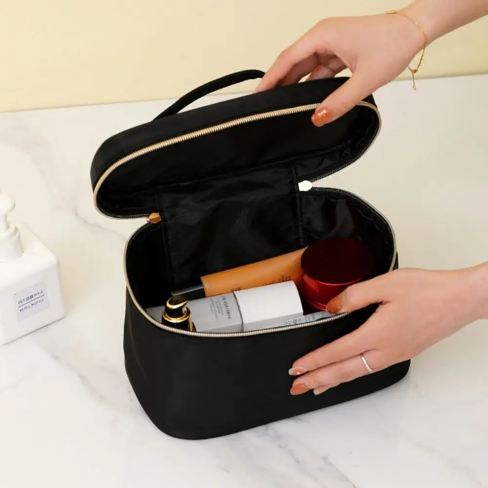 Borsa da viaggio multifunzionale per il trucco nuova borsa da toilette impermeabile portatile ad alta capacità con borsa per cosmetici con manico