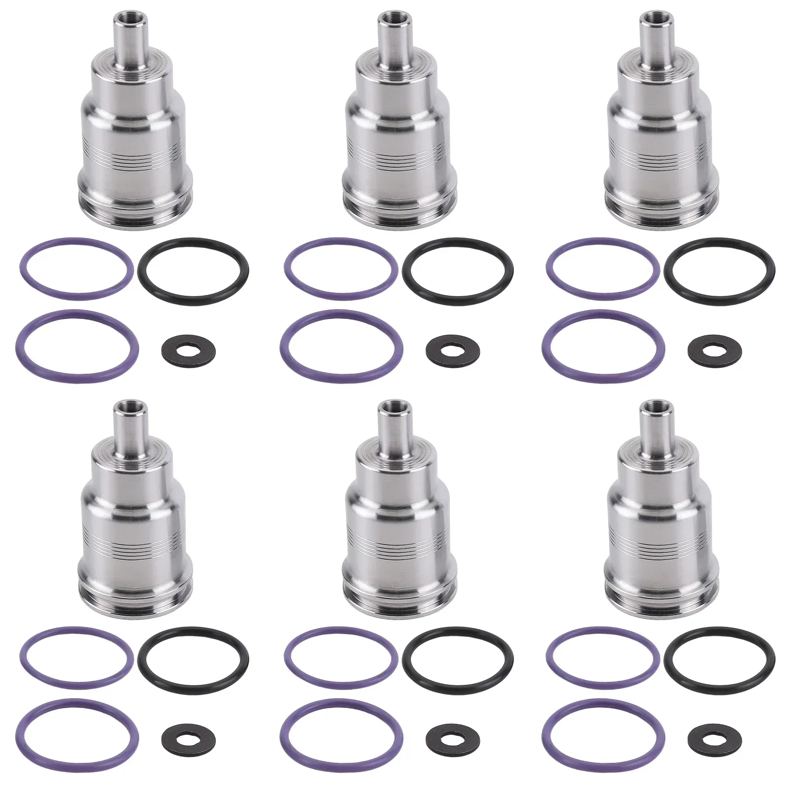 

6Pcs Injector Steel Sleeves Tube 6 Sets 21515329 Replacement Compatible for Renault/Volvo Trucks Parts