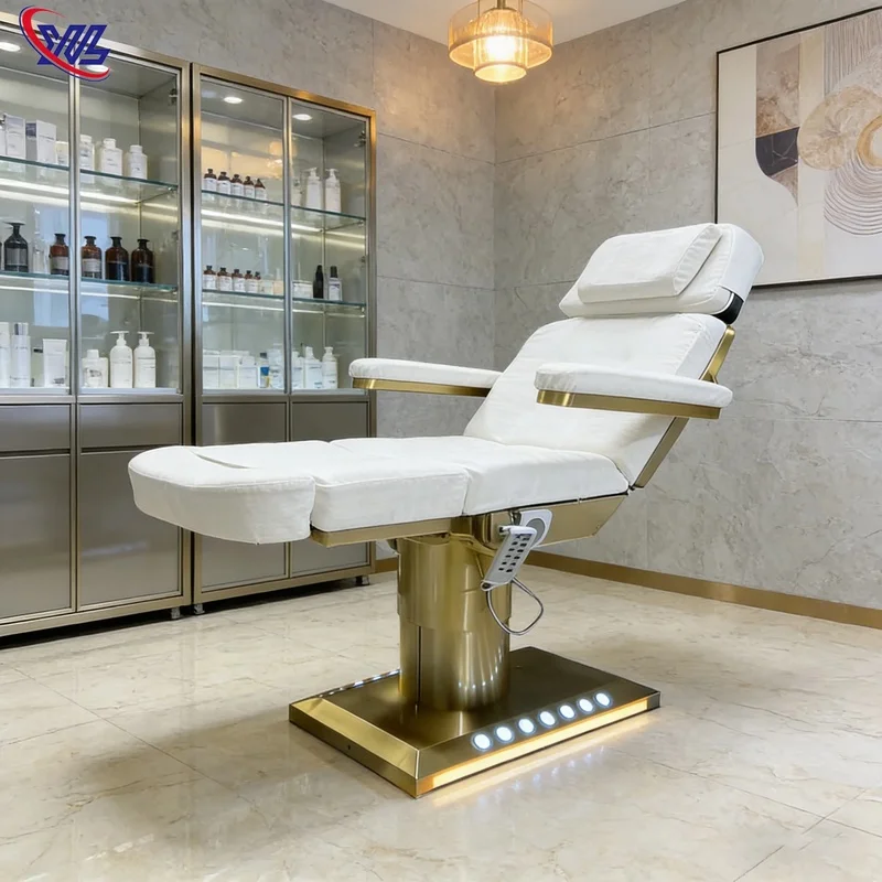 Xinman Modern Electric Beauty Bed 3 Motor Massage Table PU/PVC Leather Foldable High-Density Sponge for Beauty Salon Gym Use