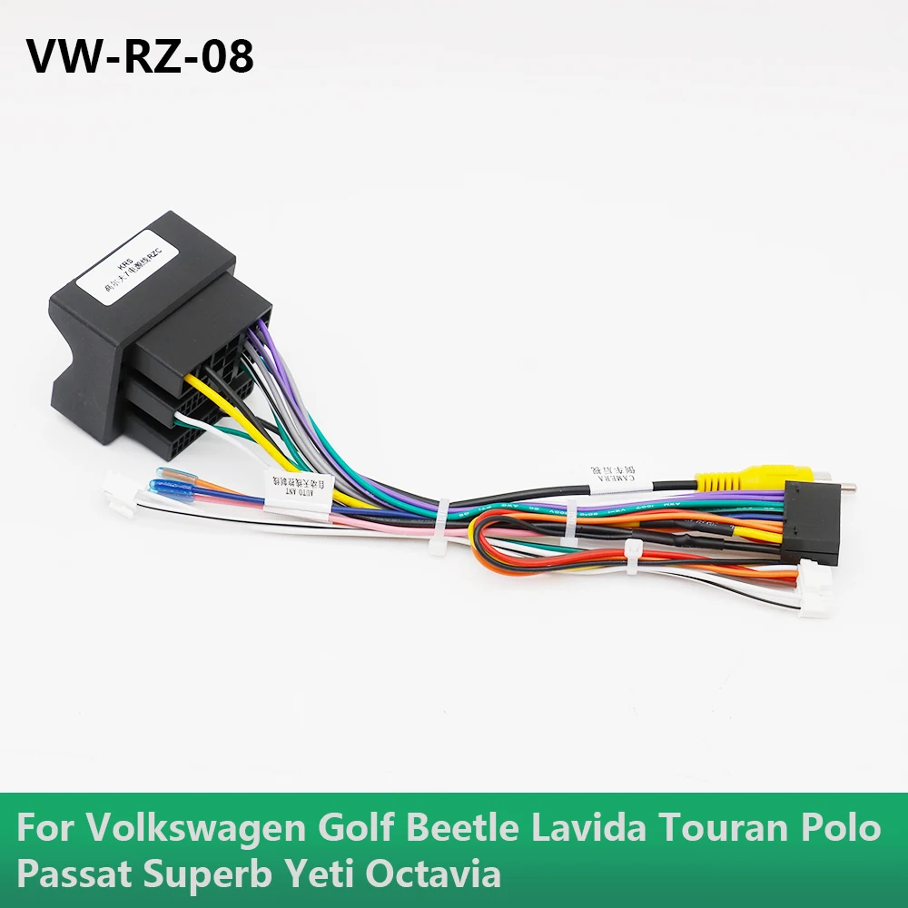 Car Wiring Harness Adapter Canbus Box For Volkswagen Golf Beetle Lavida Touran Polo Passat Superb Yeti Octavia VW-RZ-08