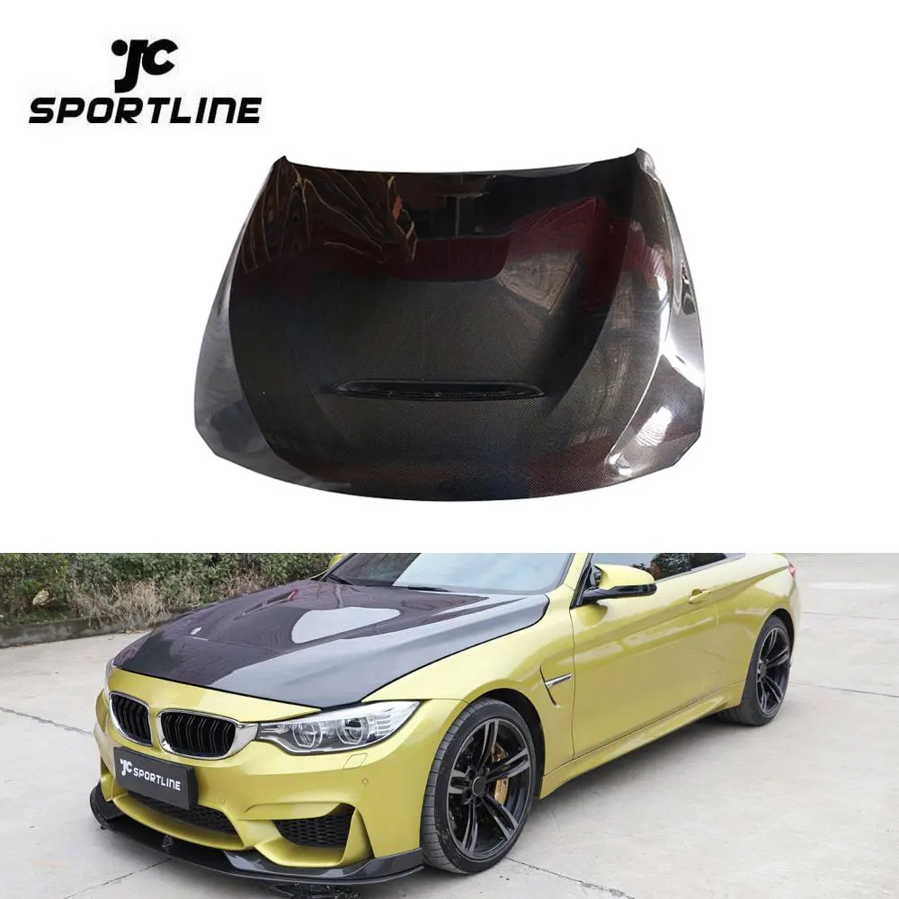 Pure Carbon Fiber F8x Car Engine Hood with Vents for F80 M3 F82 F83 M4 14-19