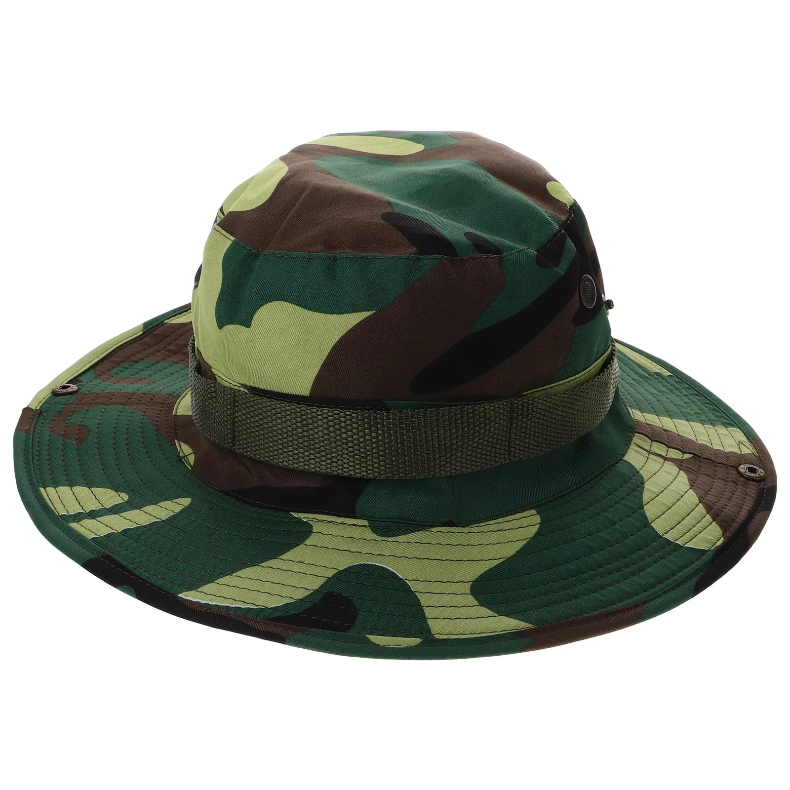 

Men's Camo Boonie Hat Sun Protective Wide Brim Jungle Camouflage Bucket Hat for Hiking Camping Fishing Military Outdoor
