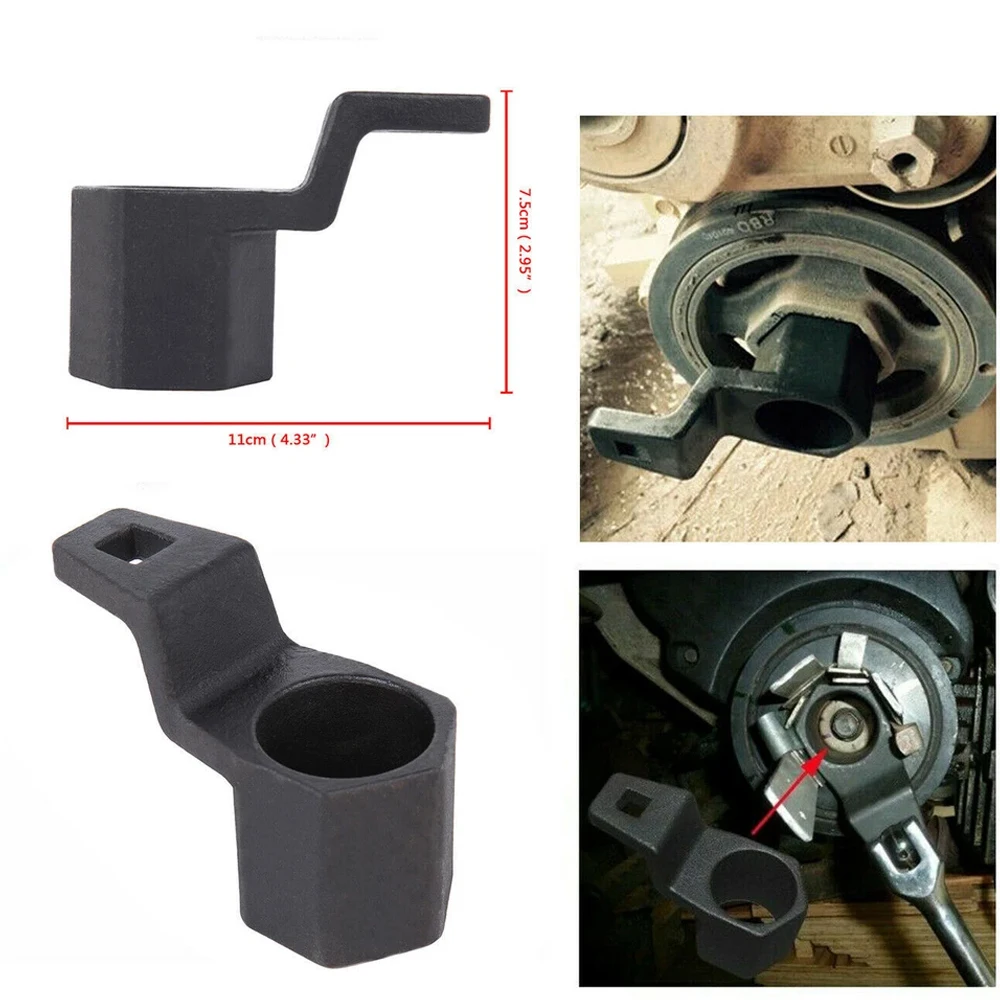 

50 мм гаечный ключ для коленчатого вала, держатель ключа для кривошипа, инструмент для Honda Accord Civic, инструменты для снятия шкива кривошипа автомобиля