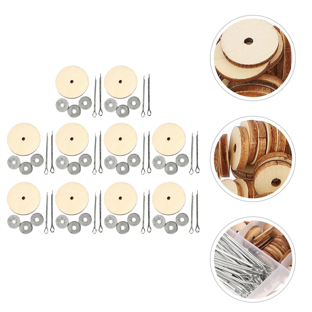 10 set Wooden Bear Joint Connectors Diy Craft Kits Washers For Stuffed Animals Handmade Making Supplies Parts