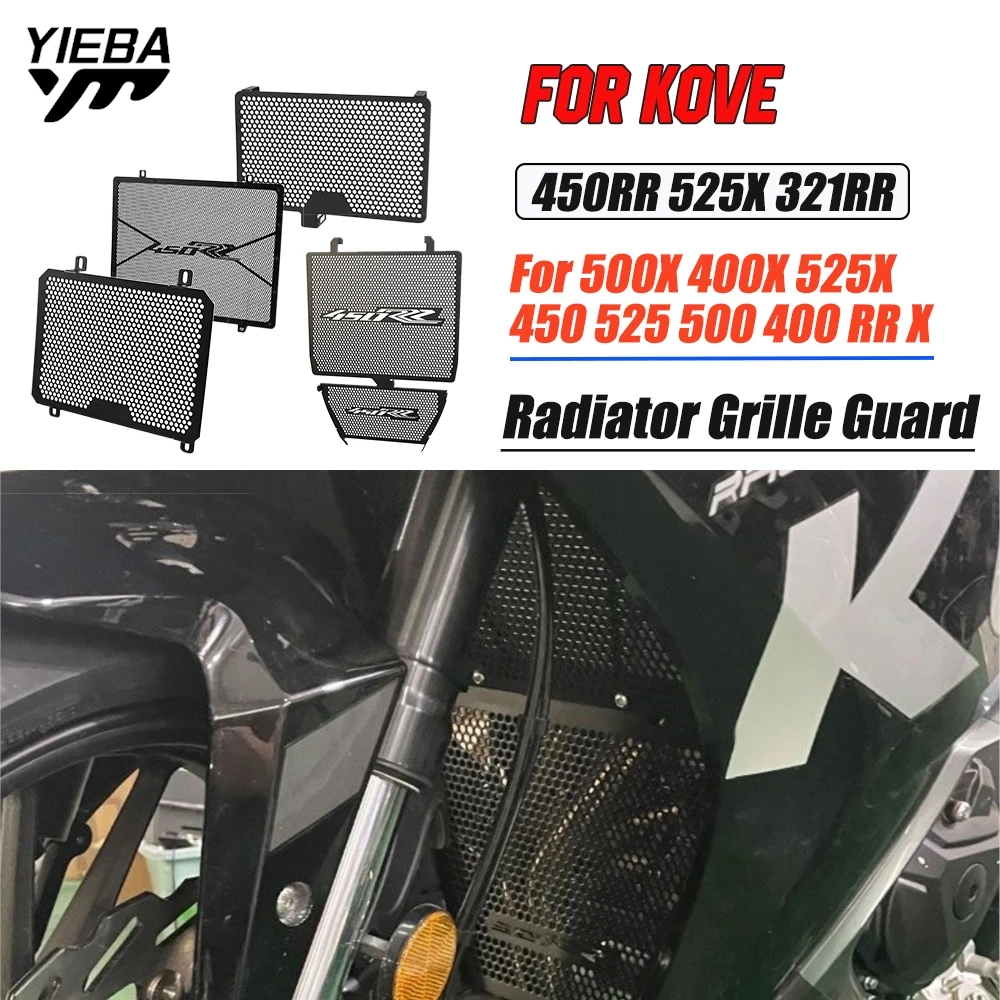 

FOR KOVE 450RR 525X 321RR 500X 400X 525X 450 525 500 400 RR X Motorcycle Accessories Radiator Grille Guard Water Tank Protector