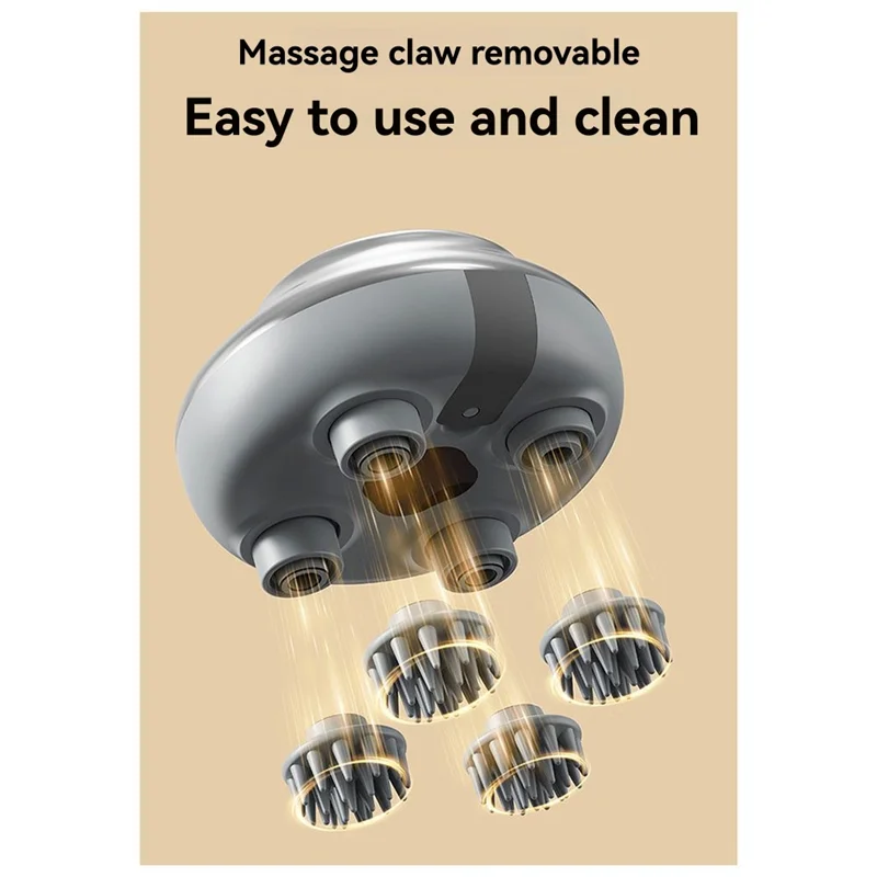 Head Massager Kneading Head Massager Handheld Red Infrared Machine Cordless Body Relax-Y48A