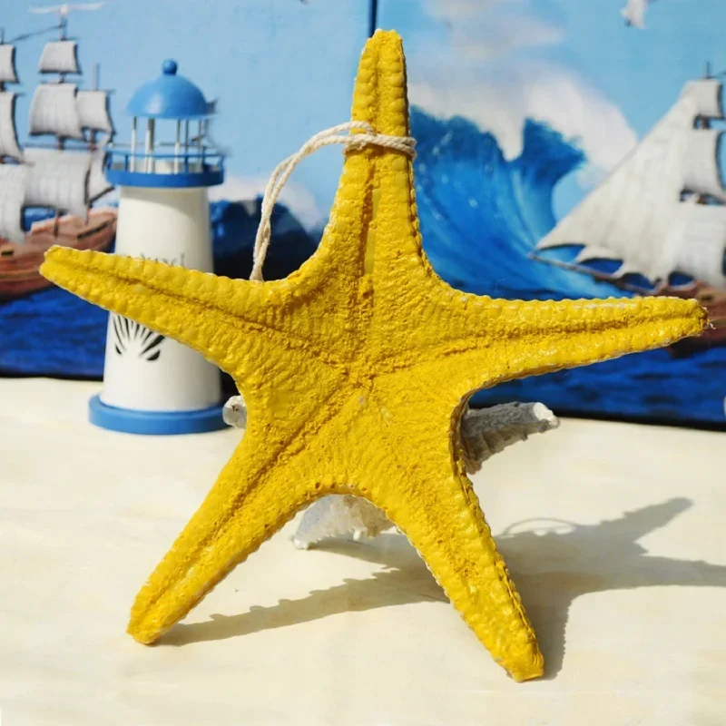 Mediterranean Resin Sea Stars Colorful Starfish Bar Aquarium Home Wall Hanging Coastal Ocean Decoration Beach Decoration Crafts