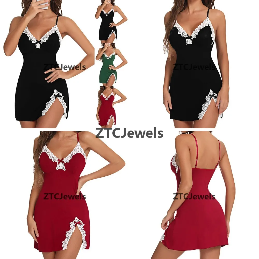 

Cosplay Lingerie Set Women Crotchless One Piece Bra Dress Plus Size Underwear With Thong