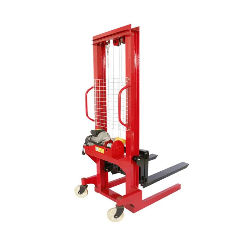 Electric forklift manual hydraulic lift 1/2/3 tons mobile small stacker lifting loading and unloading lifting truck