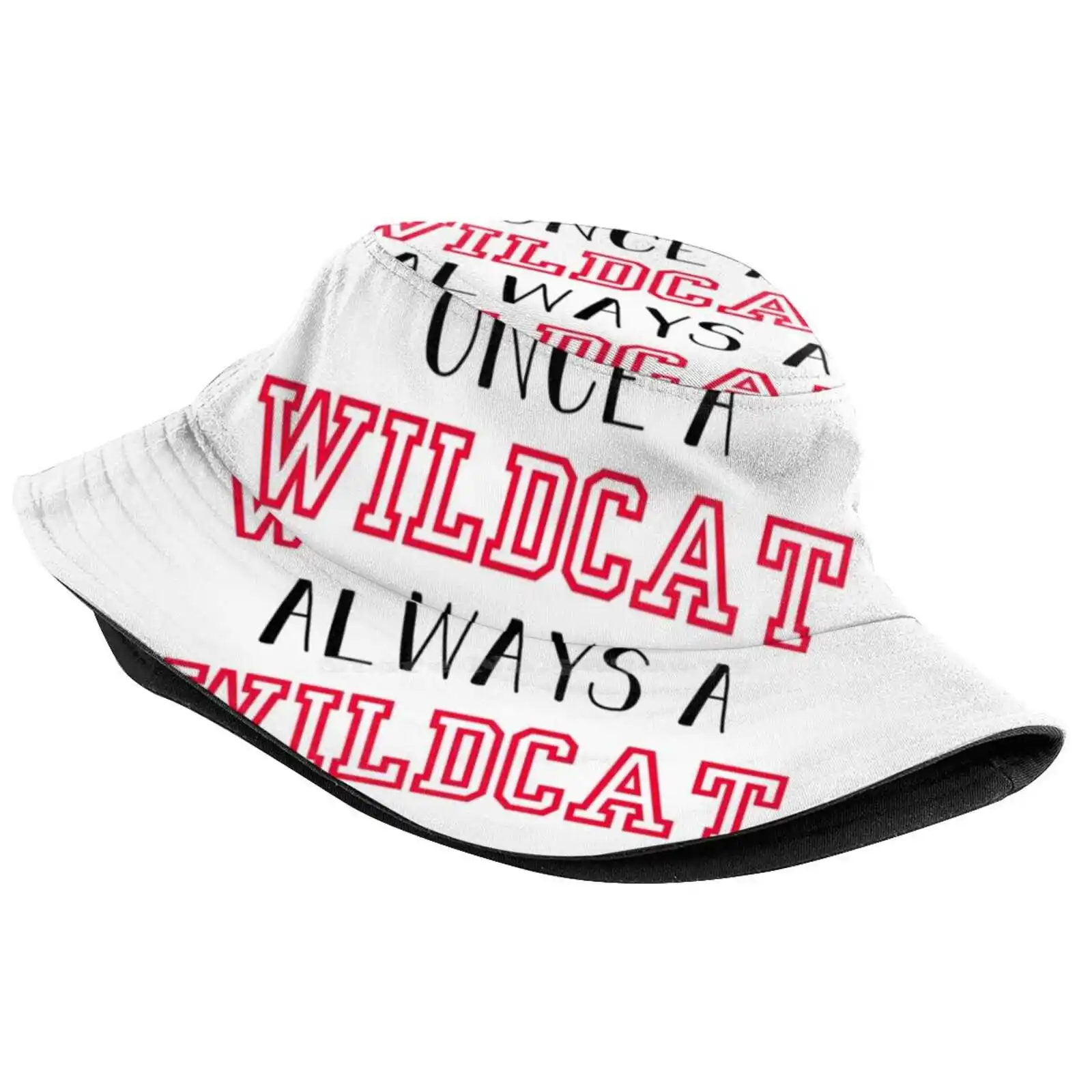 Once A Wildcat Sun Cap Fisherman Hat Bucket Hats Tumblr Hsm 3 Troy Bolton Gabriella Montez Romance Love High School Musical 3