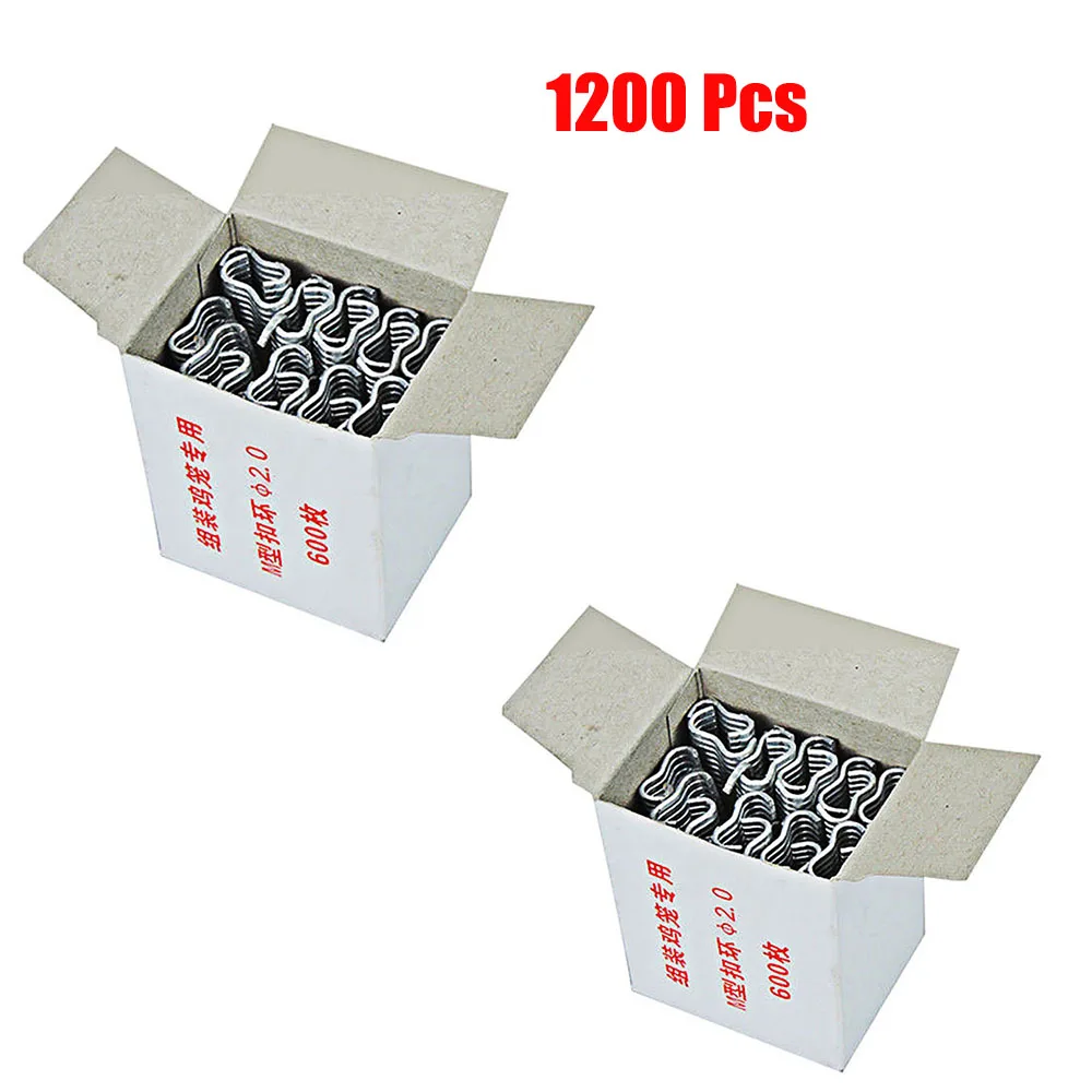 

1200 Pcs/2 box M nail Cages installed Chicken Duck Bird Dog cage clamp 2.0 Quail Tied dove cage clamp Rabbit Staples