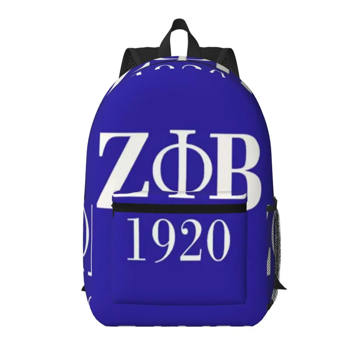 

Zeta Phi Beta Sorority Logo Greek Letter 1920 Student Backpack School Bag Hiking Travel Daypack Bookbag Shoulder Bags