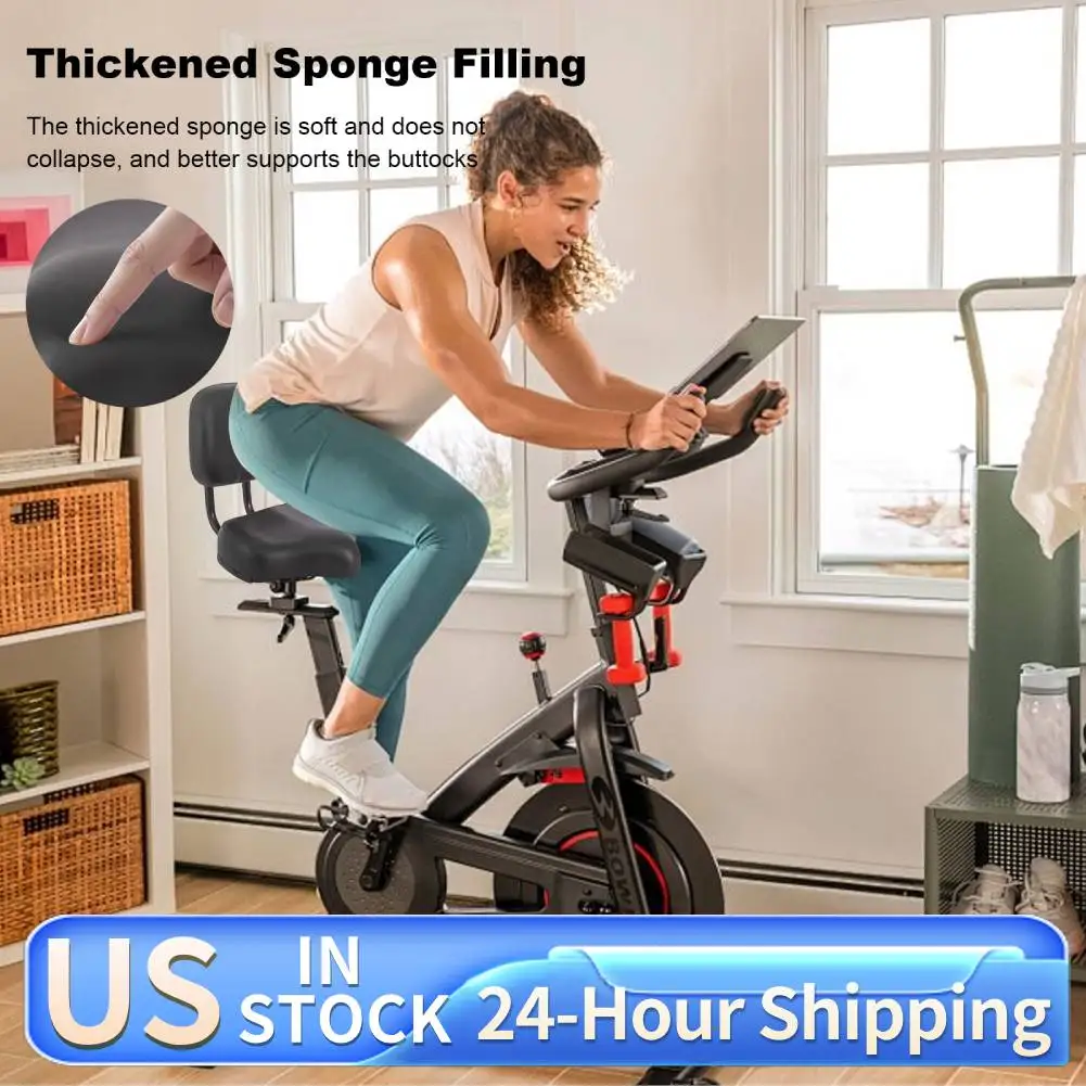 Asiento de bicicleta con respaldo, asiento de bicicleta estática de altura ajustable, sillín de bicicleta impermeable, cojín de asiento ancho para triciclo de bicicleta eléctrica