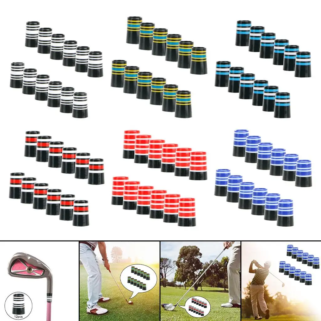 

12 шт. наконечники для гольфа, сменный адаптер для втулки вала, размер наконечника 0,370, аксессуары для гольфа